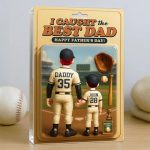 We Caught The Best Dad Baseball Custom Figure Personalized Acrylic Block Plaque