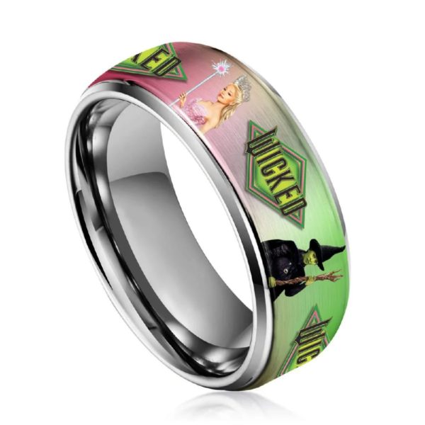 Wicked Silver Tungsten Couples Rings