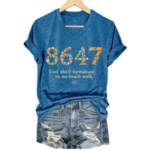 8647 Cool Shell Formation On My Beach Walk Shirt4