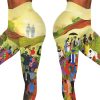 Women’s Juneteenth Cheer Independence And Freedom Printed Pants Leggings