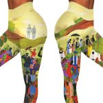 Women's Juneteenth Cheer Independence And Freedom Printed Pants Leggings