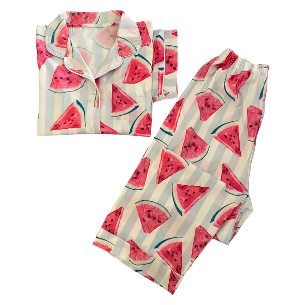 Womens Watermelon Pajama Set Women's Watermelon Pajama Set