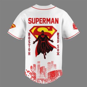 2025 Red Sox Superman Night Jersey2