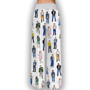 The Outsiders Musical Contrast Wide Leg Pants For Women2