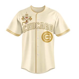 Pope Leo 14 Cubs Vatican City Connect Jersey1