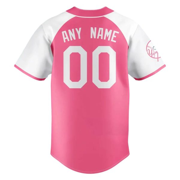 Yankees 2025 Pink Shirt Day Custom Jersey