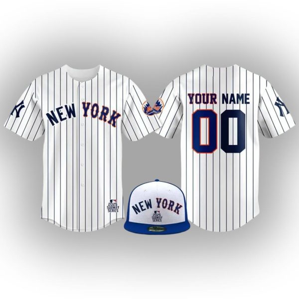 Yankees Mets 2025 Subway Series Custom Jersey