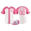 Yankees Pink Shirt Day Custom Jersey 2025
