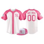 Yankees Pink Shirt Day Custom Jersey 2025