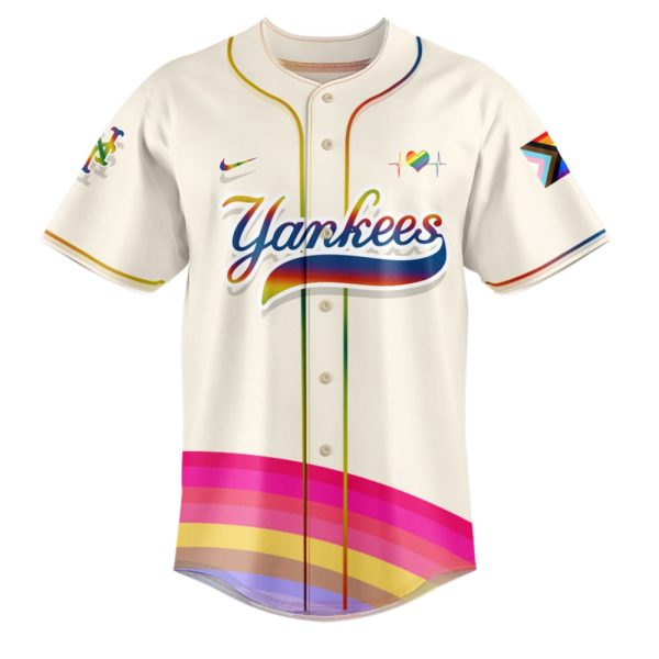 Yankees Pride Month Be Pround Of Yourself Jersey 2025
