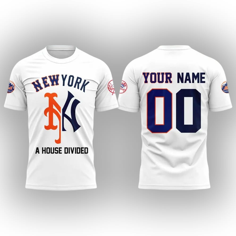 Yankees x Mets A House Divided 2025 Subway Series Shirt Yankees x Mets A House Divided 2025 Subway Series Shirt