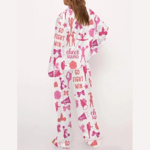 Cheerleading Silky Satin Pajama Set3
