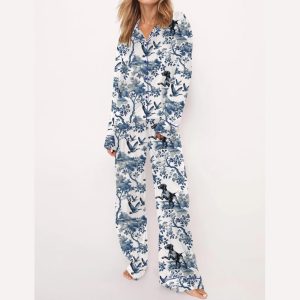 German Shorthaired Pointer Silky Satin Pajama Set2