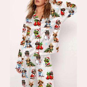 Dachshund Christmas Dog Pajama Set