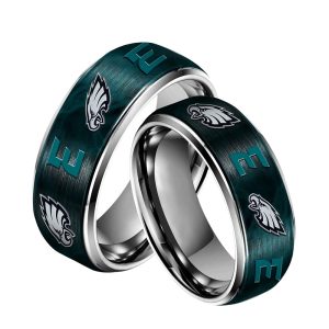 Eagles Silver Tungsten Rings