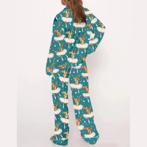 Dachshund Ballet Art Pajama Set2