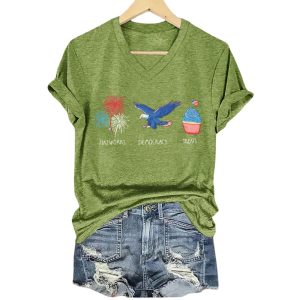 Fireworks Democracy Treats Independence Day FDT Shirt1