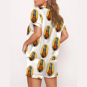 Our Lady Of Guadalupe Catholic Saint Print Pajama Set2