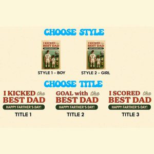 I Kicked The Best Dad Happy Father's Day Personalized Acrylic Block Plaque