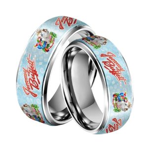 Jimmy Buffett Silver Tungsten Rings