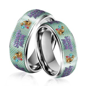 Scooby Doo x Mothers Day Silver Tungsten Rings3