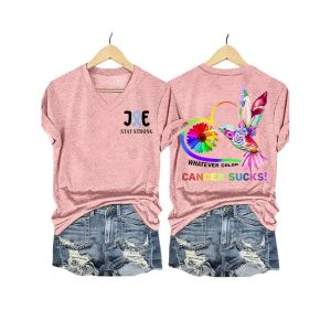 Joe Stay Strong Whatever Color Cancer Sucks Shirt4