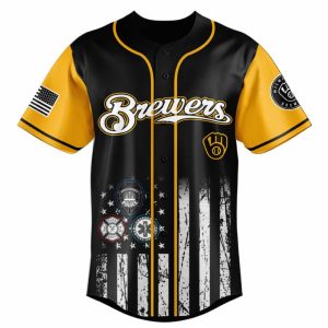 2025 Brewers First Responders Night Jersey1