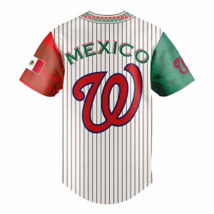 Nationals Mexican Heritage Night Striped 2025 Jersey2