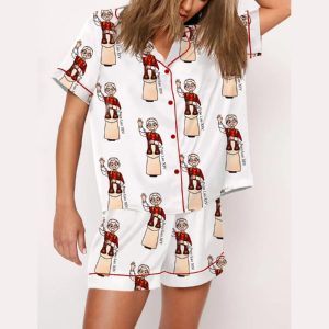 Pope Leo XIV First American Pope Print Pajama Set1