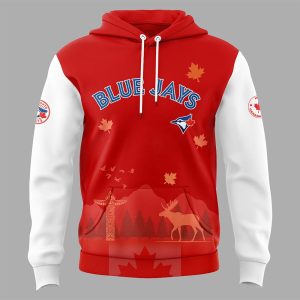 Blue Jays Happy Canada Day Hoodie 20251