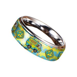 Scooby Doo The Mystery Machine Silver Tungsten Rings1