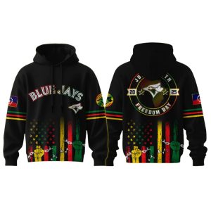 2025 Blue Jays Juneteenth Freedom Day Hoodie