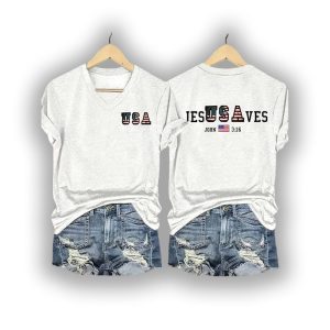 John 3 16 USA Jesus Saves Shirt3