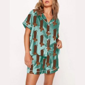 Doxie Dachshund Cute Dog Pajama Set1
