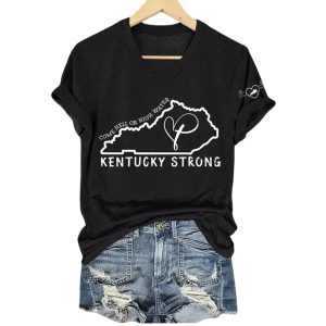 Come Hell Or High Water Kentucky Strong Faith Cross Shirt2