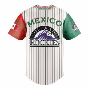 Rockies Mexican Heritage Night Striped 2025 Jersey2