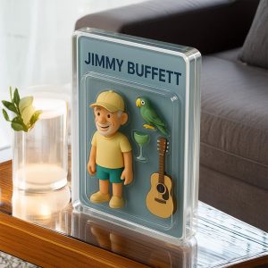 Jimmy Buffett Acrylic Block Plaque
