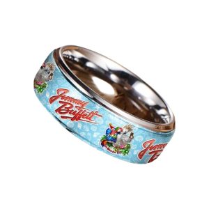 Jimmy Buffett Silver Tungsten Rings1