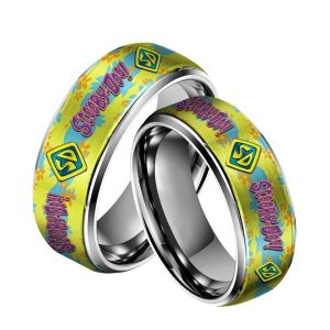 Scooby Doo Silver Tungsten Rings2