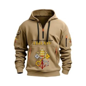 Ad Majorem Dei Gloriam Leo XIV Quarter Zip Hoodie2