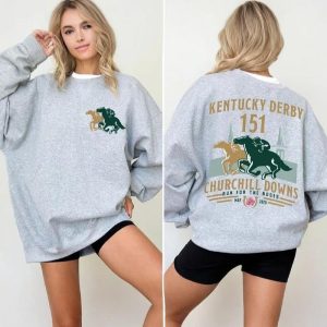 Kentucky Derby 151 Churchill Downs Run For The Roses May 2025 Sweatshirt1