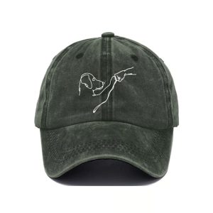 Dog And People Punch Hand Baseball Cap3