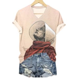 Retro The Handmaid’s Tale Print T-Shirt