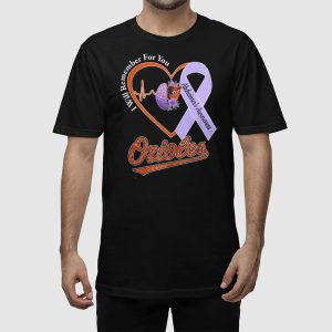 Orioles I Will Remember For You Alzheiners Awarness Shirt 3