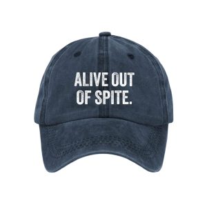 Retro Mental Health Alive Out Of Spite Print Baseball Cap1