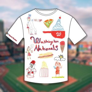 2025 Nationals Kids Designed Opening Day T Shirt Giveaway 2