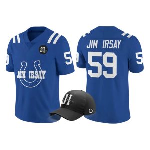 Jim Irsay Colts Blue Heart Football Jersey