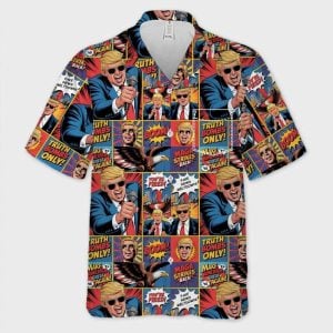 Trump Boom Truth Bombs Only MAGA Stikes Back Hawaiian Shirt