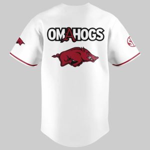 Arkansas Razorbacks College World Series Omahogs Baseball Jersey 20252