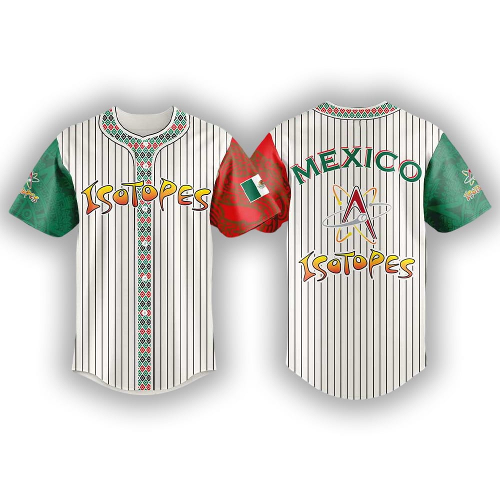 2025 Albuquerque Isotopes Mexican Heritage Night Striped Jersey 2025 Albuquerque Isotopes Mexican Heritage Night Striped Jersey